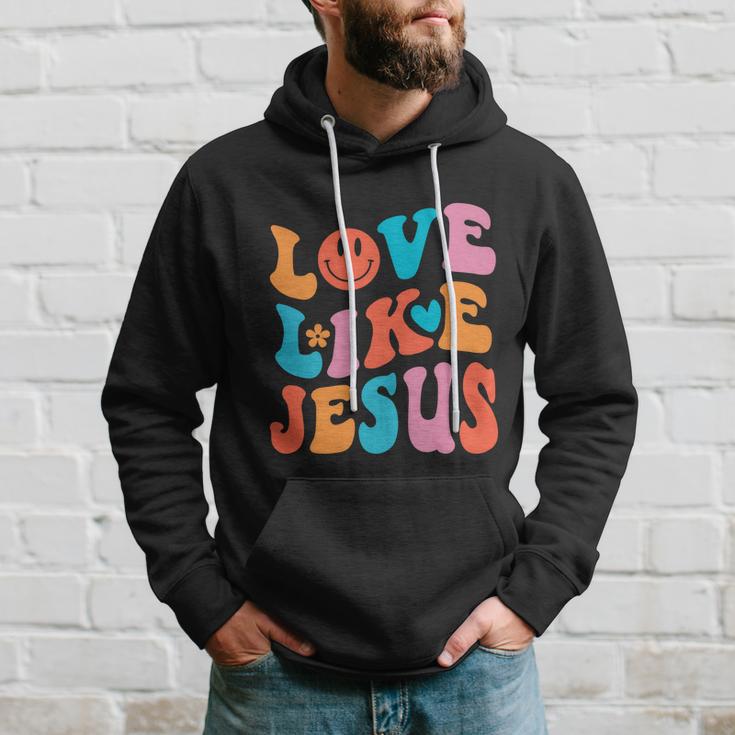 Love Like Jesus Religious God Christian Words Gift V2 Hoodie Gifts for Him