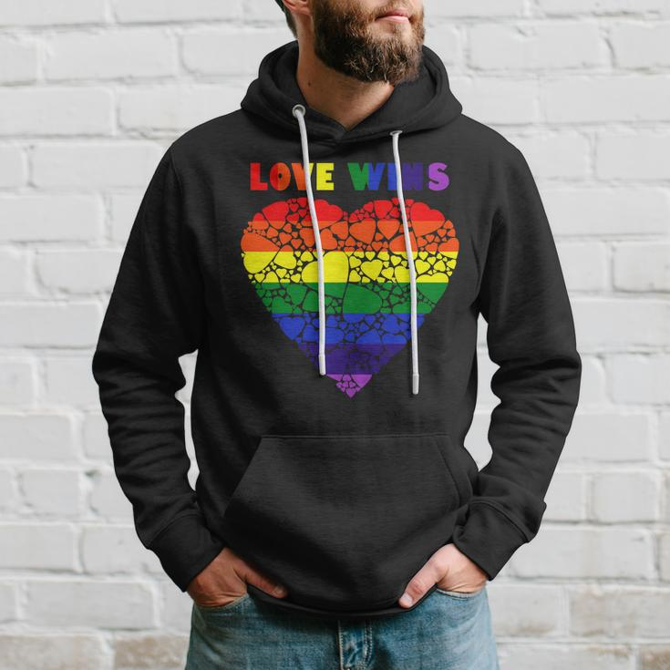Love Wins Heart Hoodie Gifts for Him