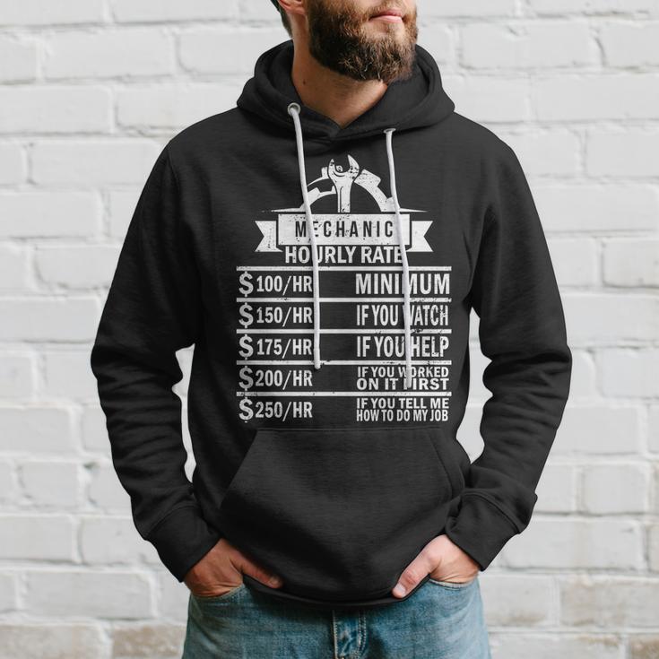 Mechanic Hourly Rate Tshirt Hoodie Gifts for Him