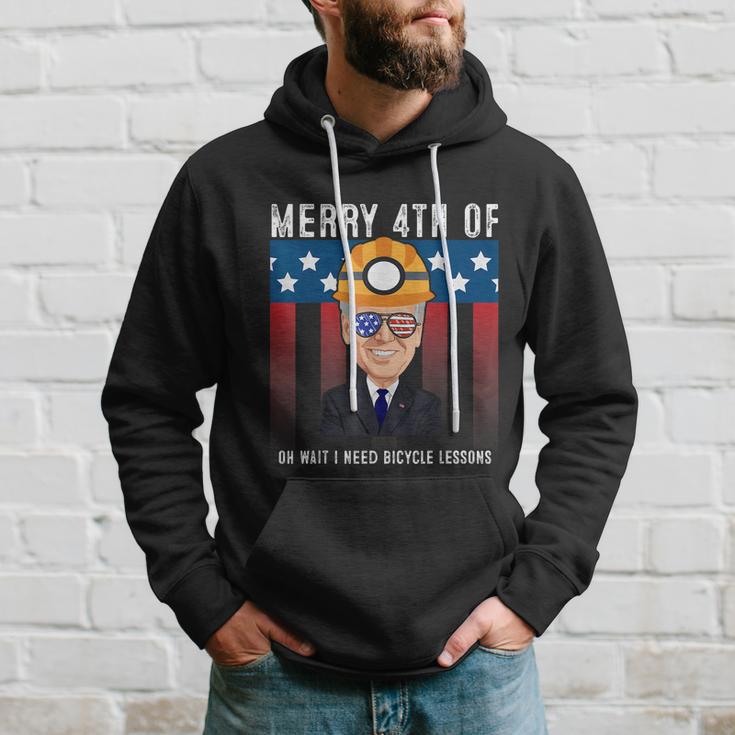 Merry 4Th Of July Biden Bike Bicycle Falls Off Anti Biden V6 Hoodie Gifts for Him