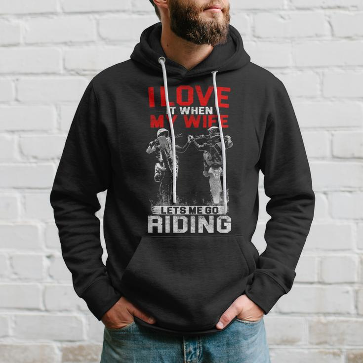 Motocross - I Love My Wife Hoodie Gifts for Him