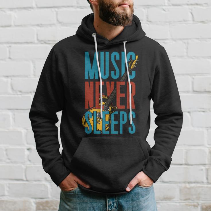 Music Never Sleeps Hoodie Gifts for Him