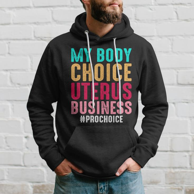 My Body My Choice Uterus 1973 Pro Roe Pro Choice Hoodie Gifts for Him