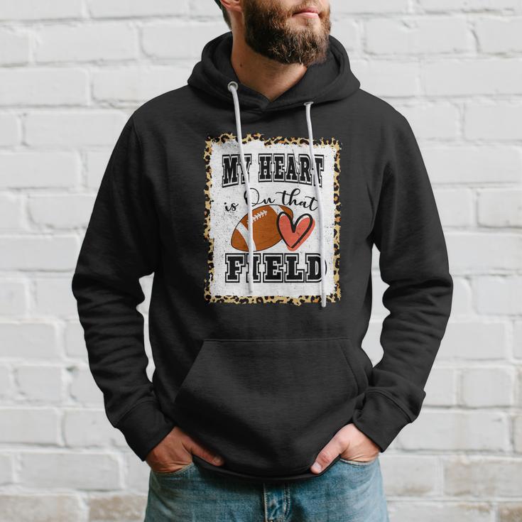 My Heart Is On The Field Cute Leppard Football Mom Tshirt Hoodie Gifts for Him