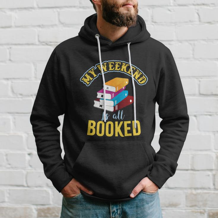 My Weekend Is All Booked Funny School Student Teachers Graphics Plus Size Hoodie Gifts for Him