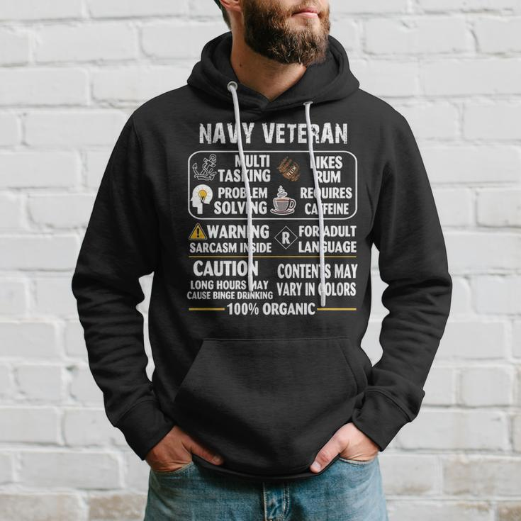 Navy Veteran - 100 Organic Hoodie Gifts for Him
