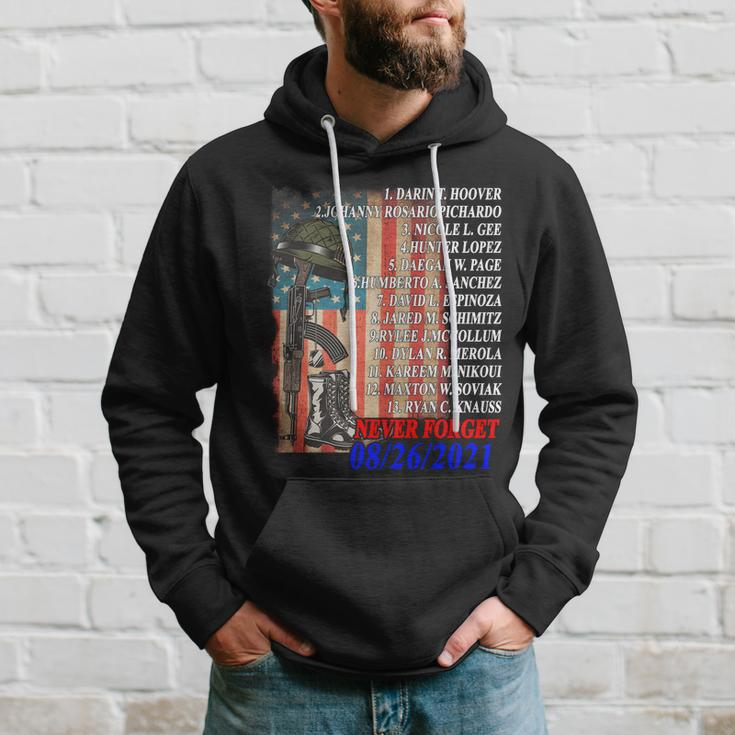 Never Forget Of Fallen Soldiers 13 Heroes Name 08-26-2021 Tshirt Hoodie Gifts for Him