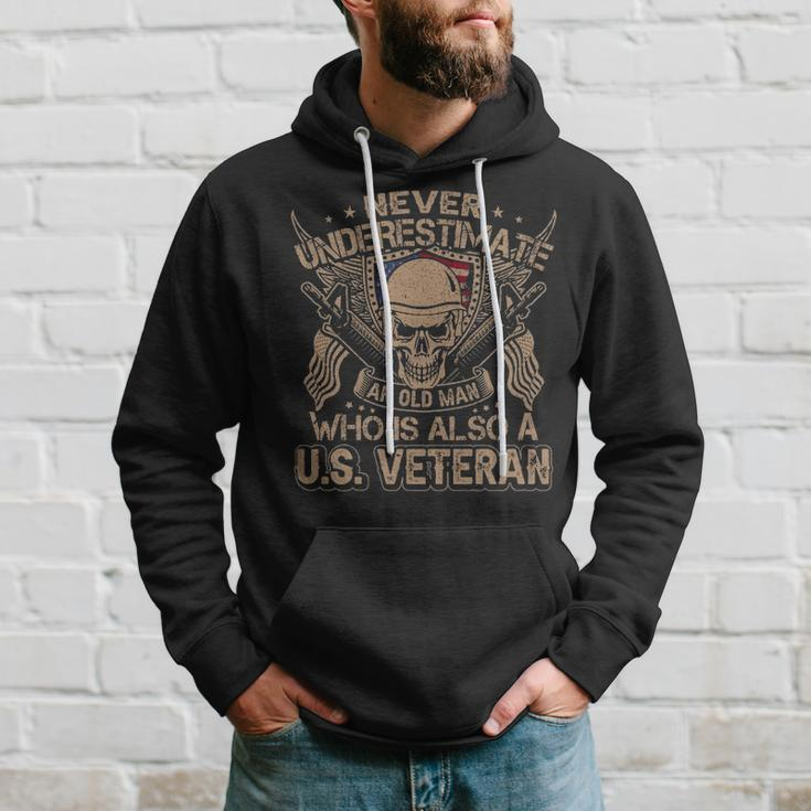 Never Understimate An Old Man Who Is Also A Us Veteran V2 Hoodie Gifts for Him