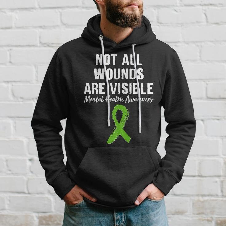 Not All Wounds Are Visible Mental Health Awareness Tshirt Hoodie Gifts for Him