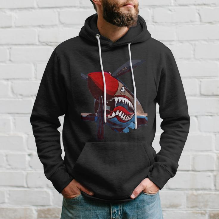 P40 Warhawk Fighter Aircraft Ww2 Airplane Military Hoodie Gifts for Him