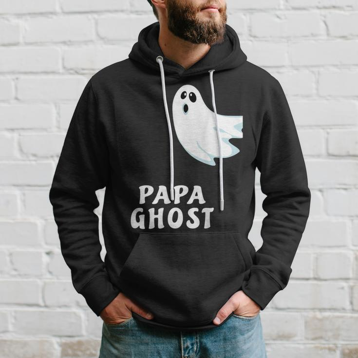 Papa Ghost Funny Spooky Halloween Ghost Halloween Dad Hoodie Gifts for Him