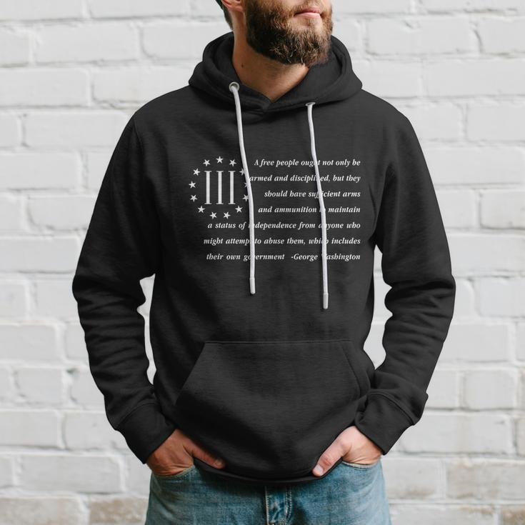 Patriot George Washington American Flag Quote Hoodie Gifts for Him