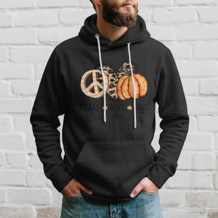 Peace Love Fall Thanksgiving Quote V2 Hoodie Gifts for Him