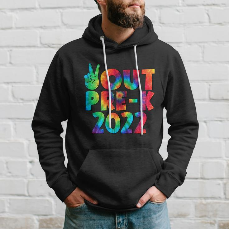 Peace Out Pregiftk 2022 Tie Dye Happy Last Day Of School Funny Gift Hoodie Gifts for Him