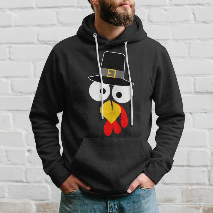 Pilgrim Turkey Big Face Thanksgiving Tshirt Hoodie Gifts for Him