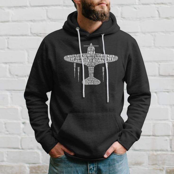 Plane Phonetic Alphabet Hoodie Gifts for Him