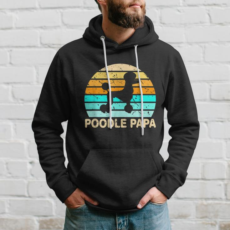 Poodle Papa Dog Lover Grandfather Retirement Poodle Hoodie Gifts for Him