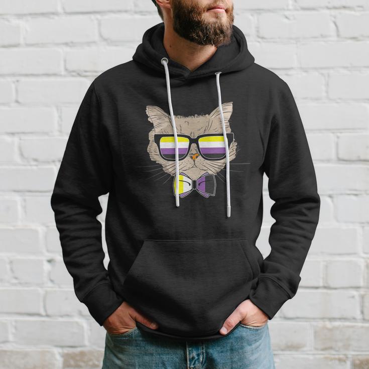 Pride Month Nonbinary Gay Pride Cat Lgbt Hoodie Gifts for Him