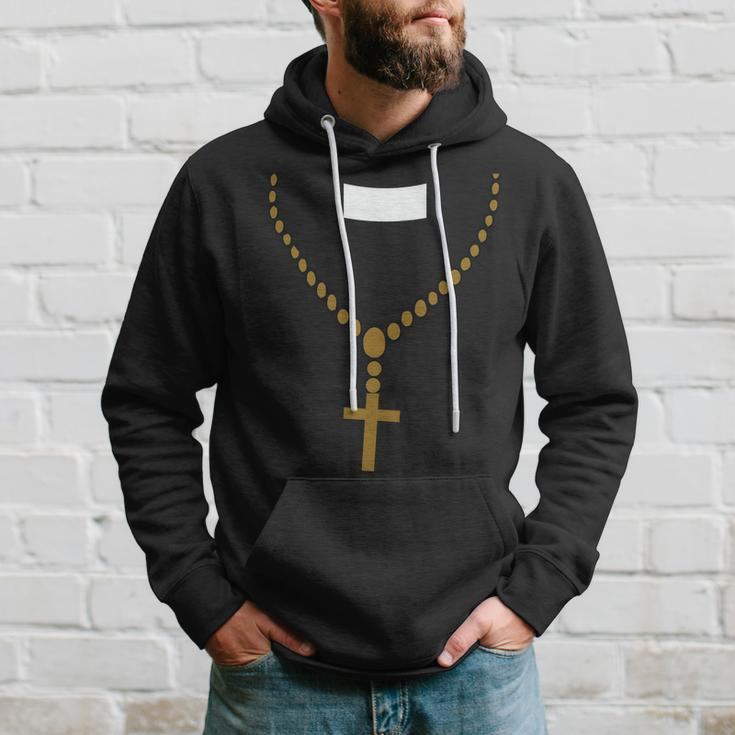 Priest Costume Cross Religion Hoodie Gifts for Him