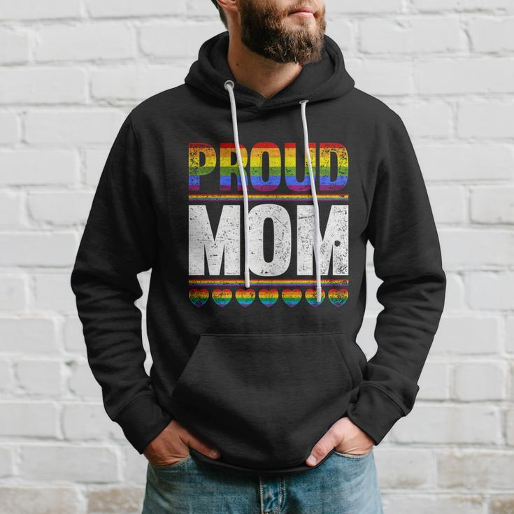 Proud Lesbian Mom Queer Mothers Day Gift Rainbow Flag Lgbt Gift Hoodie Gifts for Him