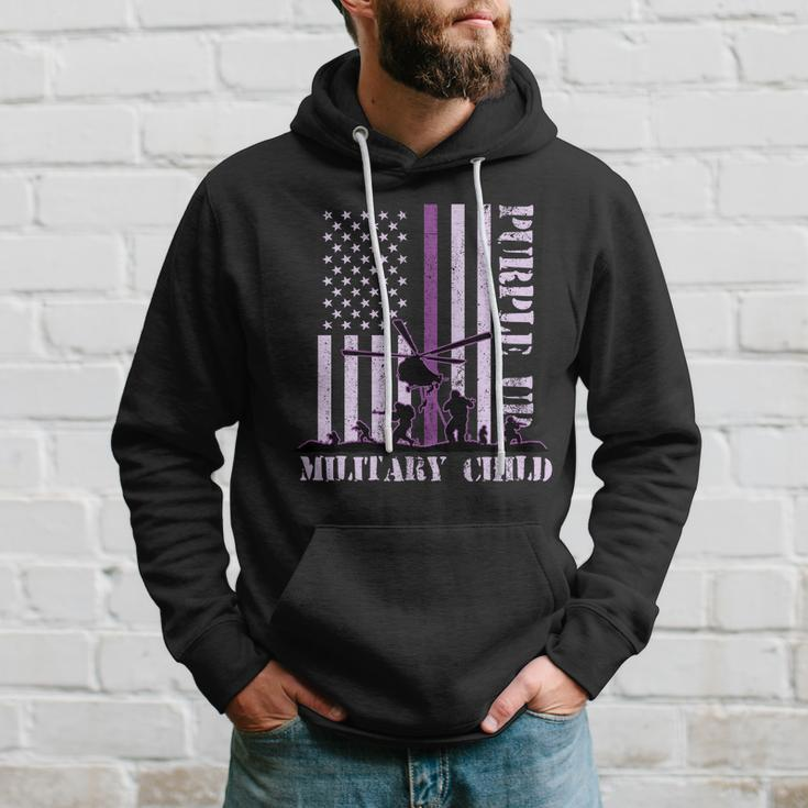 Purple Up Military Child Hoodie Gifts for Him