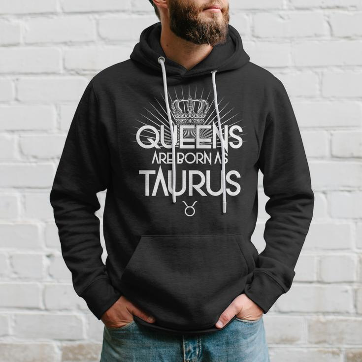 Queens Are Born As Taurus Graphic Design Printed Casual Daily Basic Hoodie Gifts for Him