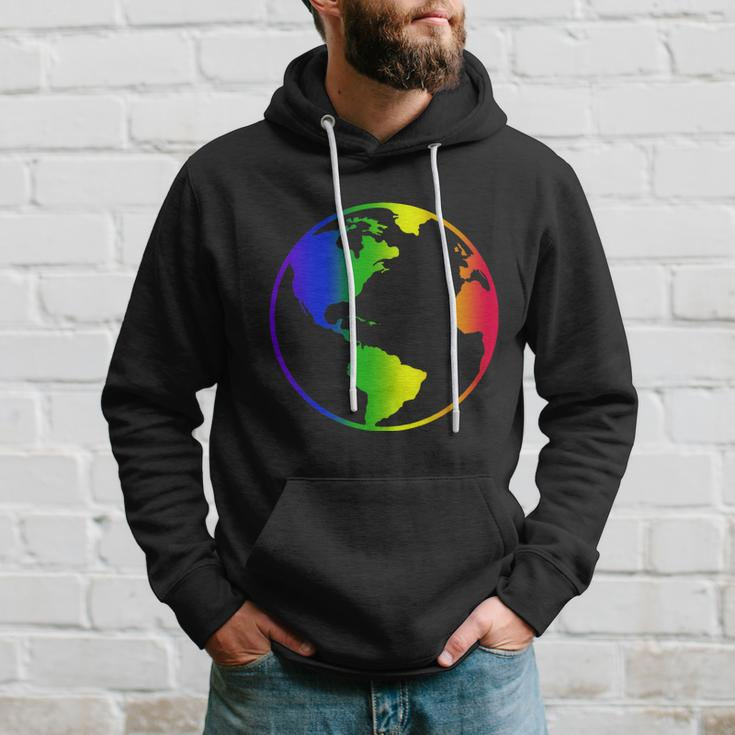 Rainbow Earth Rainbow Mother Earth Men Hoodie Gifts for Him