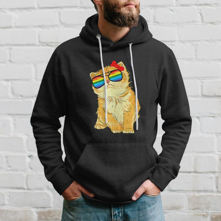 Rainbow Flag Gay Pride Cat Lgbt Pride Month Hoodie Gifts for Him