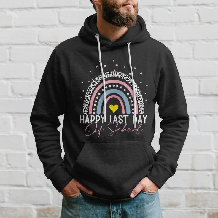 Rainbow Happy Last Day Of School Teacher Student Graduation Meaningful Gift Hoodie Gifts for Him