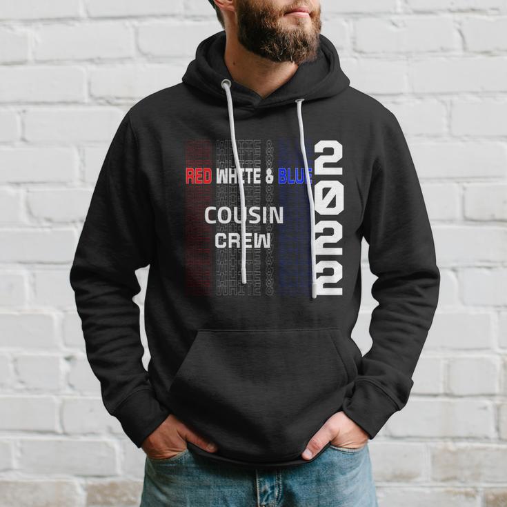 Red White And Blue Cousin Crew 2022 4Th Of July American Flag Gift Hoodie Gifts for Him