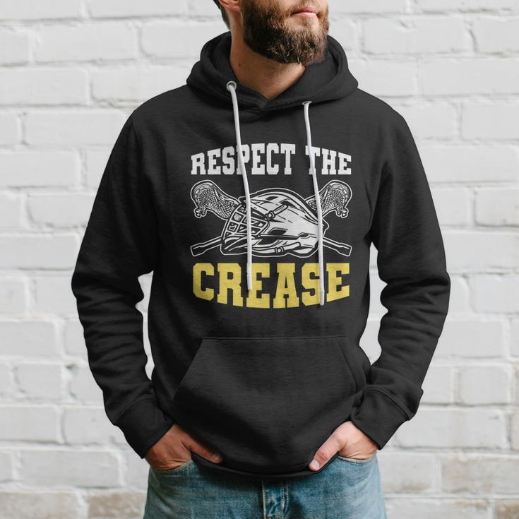 Respect The Crease Lacrosse Goalie Lacrosse Plus Size Shirts For Men And Women Hoodie Gifts for Him