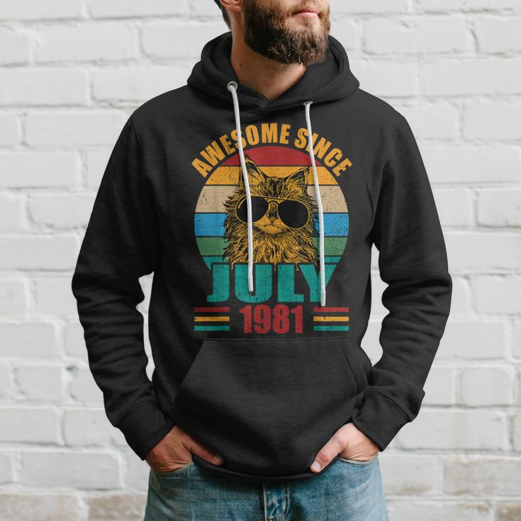 Retro Awesome Since July 1981 41St Birthday 41 Years Old Hoodie Gifts for Him