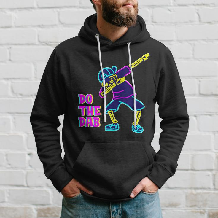 Retro Do The Dab Neon Skeleton Hoodie Gifts for Him