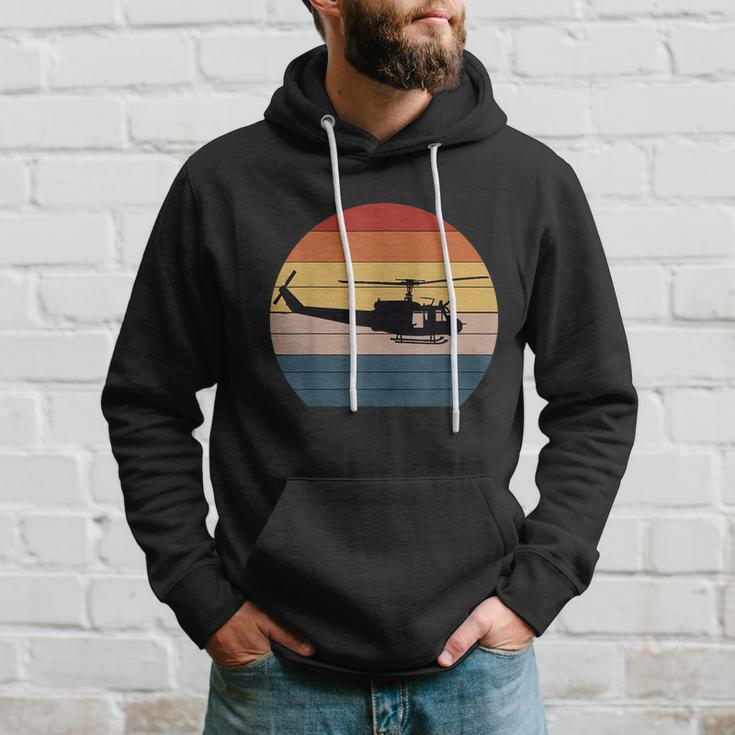 Retro Huey Veteran Helicopter Vintage Air Force Gift Hoodie Gifts for Him
