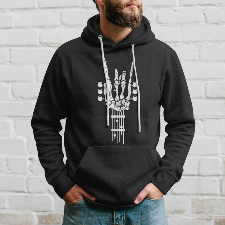 Rock Roll Skeleton Gift Guitar Music Lover Gift Hoodie Gifts for Him