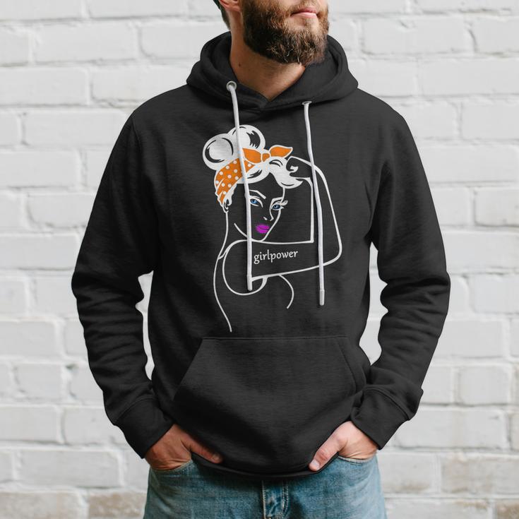 Rosie The Riveter Girl Power Hoodie Gifts for Him