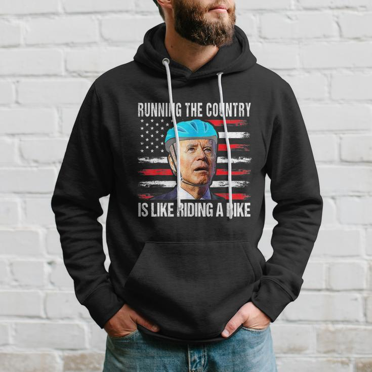 Running The Country Is Like Riding A Bike Biden Hoodie Gifts for Him