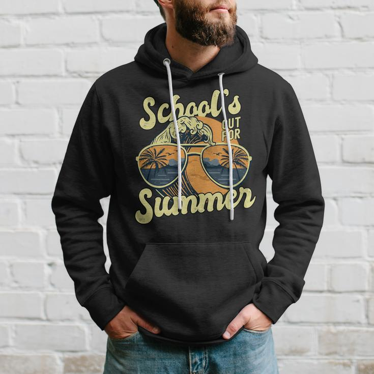 Schools Out For Summer For Teacher Cool Last Day Vintage Hoodie Gifts for Him