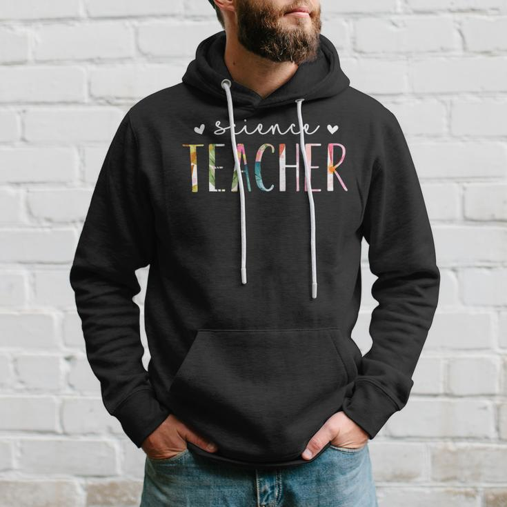 Science Teacher Cute Floral Design Hoodie Gifts for Him