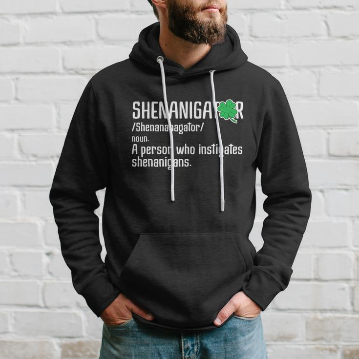 Shenanigator Definition St Patricks Day Graphic Design Printed Casual Daily Basic V2 Hoodie Gifts for Him