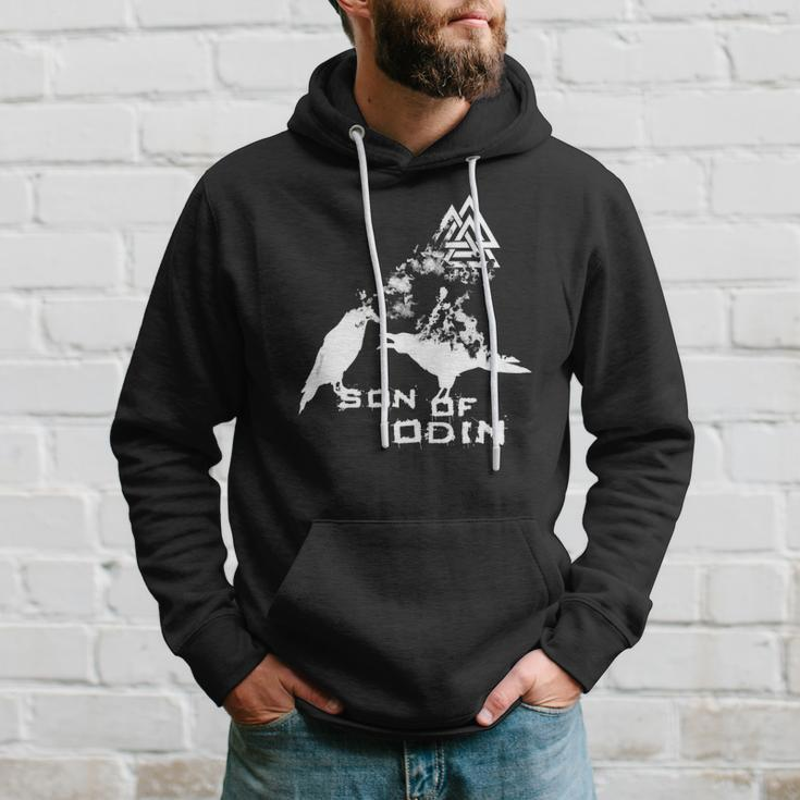 Son Of Odin Viking Odin&8217S Raven Norse Hoodie Gifts for Him