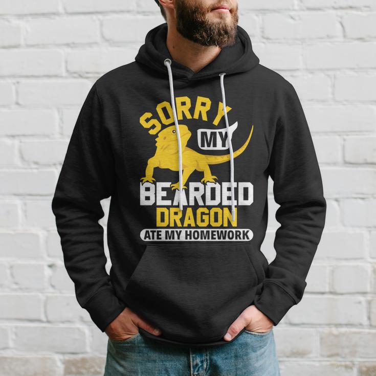 Sorry My Bearded Dragon Ate My Homework Lizard Lover Gift Hoodie Gifts for Him