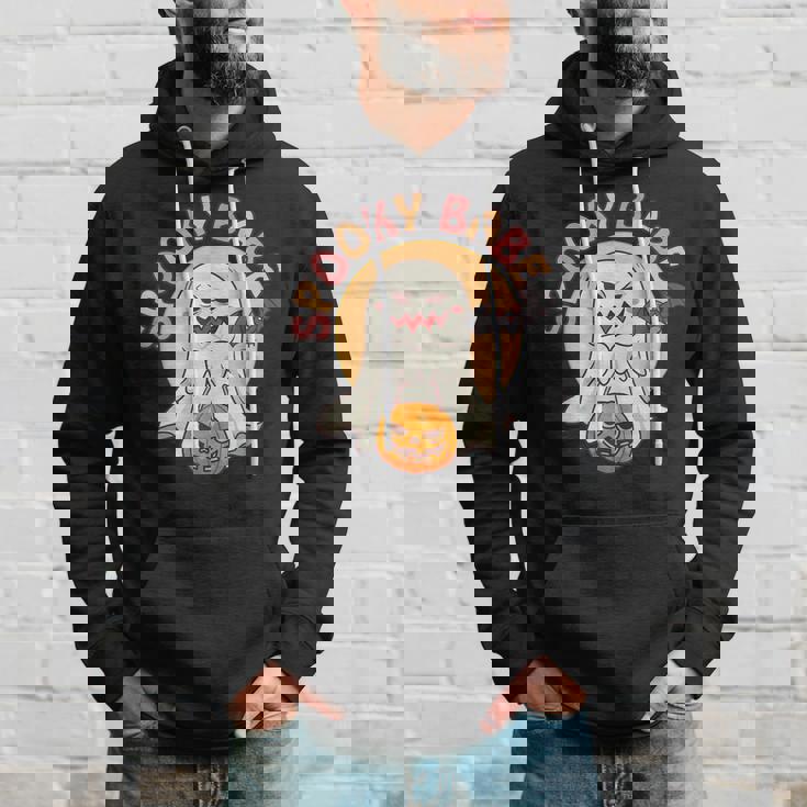 Spooky Babe Retro Groovy Halloween Custome Essential Men Hoodie Gifts for Him