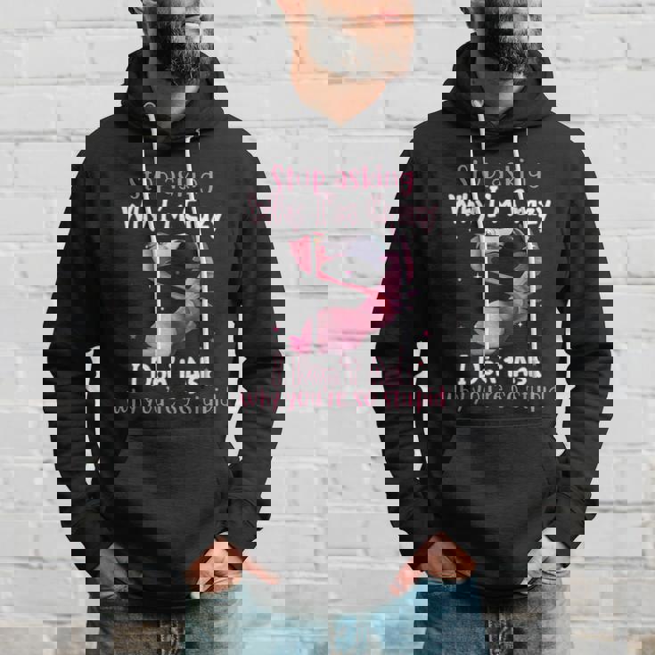 Stop Asking Why Im Crazy I Dont Ask Why Youre So Stupid Funny Hoodie Gifts for Him