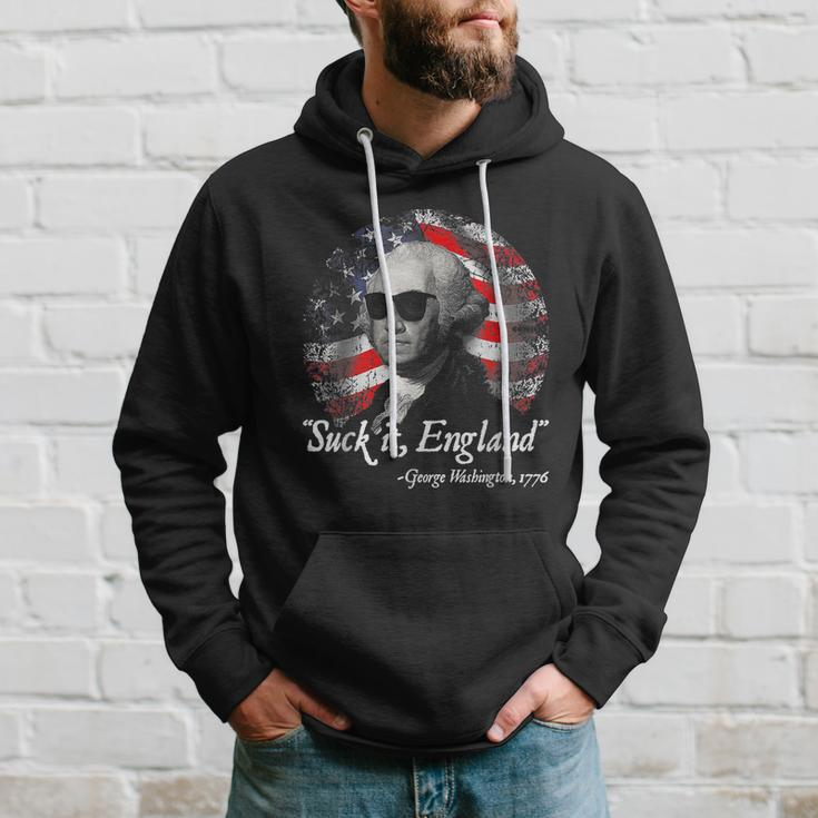 Suck It England Funny 4Th Of July George Washington Hoodie Gifts for Him