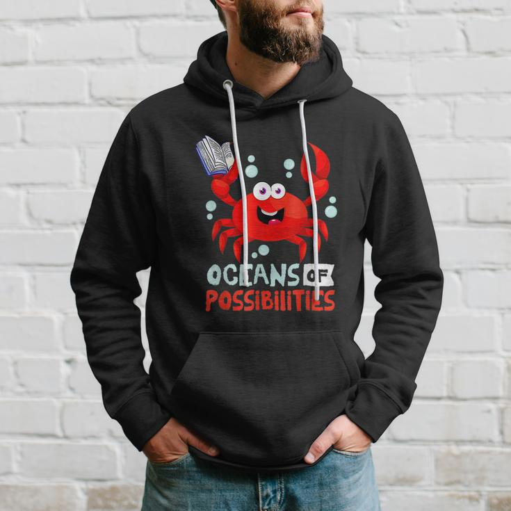 Summer Reading 2022 An Ocean Of Possibilities Cute Prize Crab Hoodie Gifts for Him
