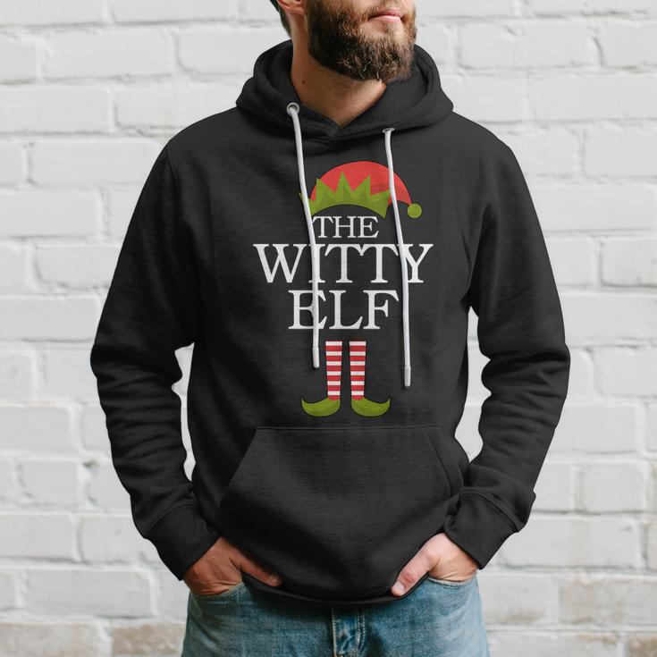 The Witty Elf Matching Christmas Tshirt Hoodie Gifts for Him