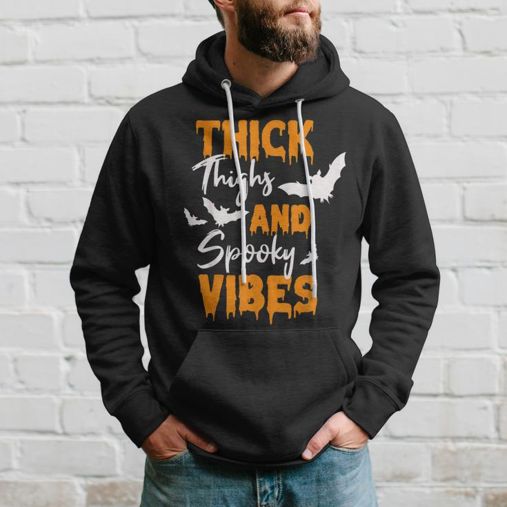 Thick Thighs And Spooky Vibes Spooky Vibes Halloween Hoodie Gifts for Him