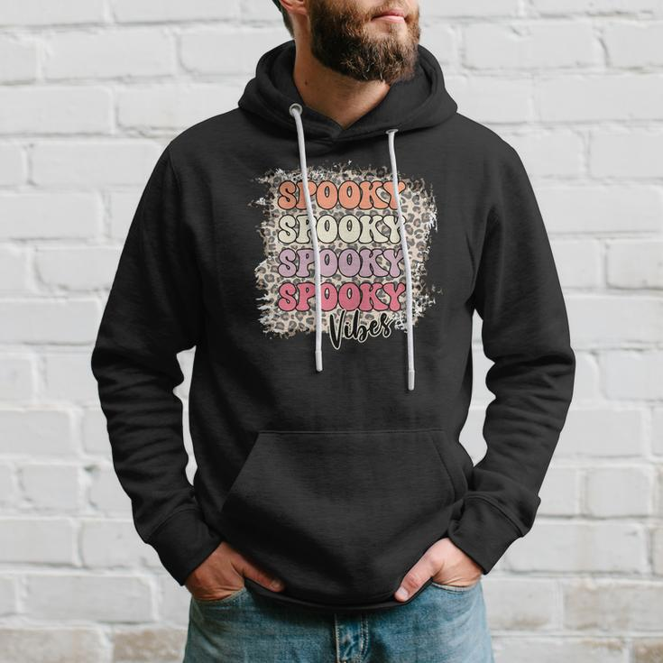 Thick Thights And Spooky Vibes Happy Halloween Retro Style Hoodie Gifts for Him
