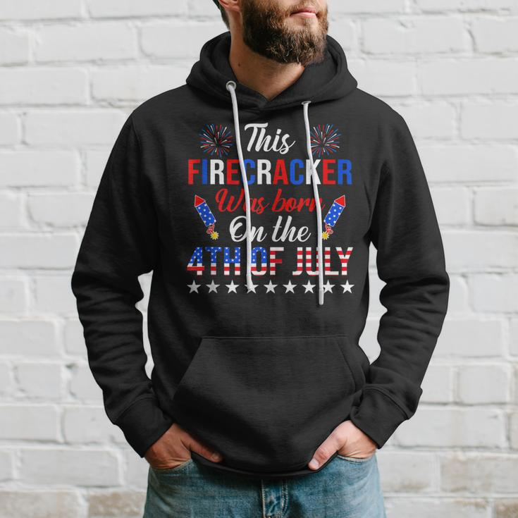 This Firecracker Was Born On The 4Th Of July Birthday Hoodie Gifts for Him